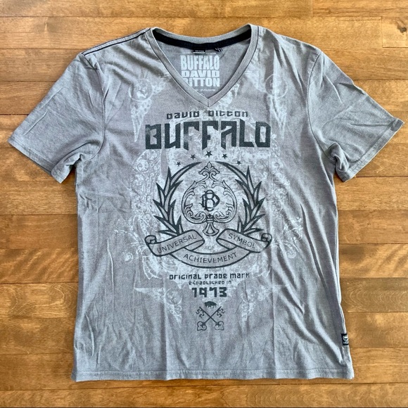 David Bitton Buffalo Short-Sleeve Tee for Boys / Size L - Picture 1 of 5